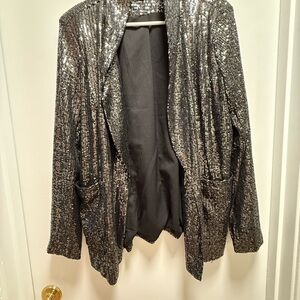 Silver Sequin black/gray Women's Jacket